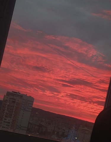Малиновый закат